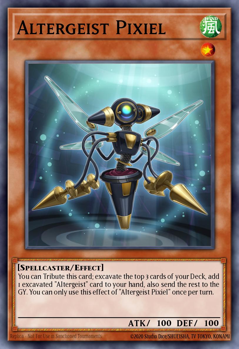 (010) YuGiOh TCG MP19: 2019 Gold Sarcophagus Tin Mega Pack Single: Altergeist Pixiel Common