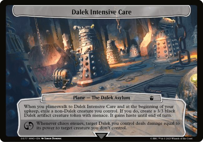 (577) Magic The Gathering Universes Beyond: Doctor Who Single: Dalek Intensive Care Common