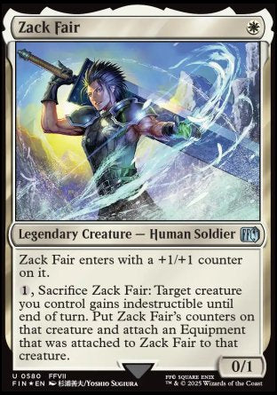 (580) Magic The Gathering Magic: The Gathering - FINAL FANTASY: Extras Single: Zack Fair (V.2) Holo Uncommon