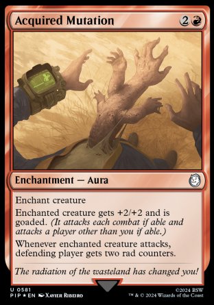 (581) Magic The Gathering Universes Beyond: Fallout: Extras Single: Acquired Mutation Holo Uncommon