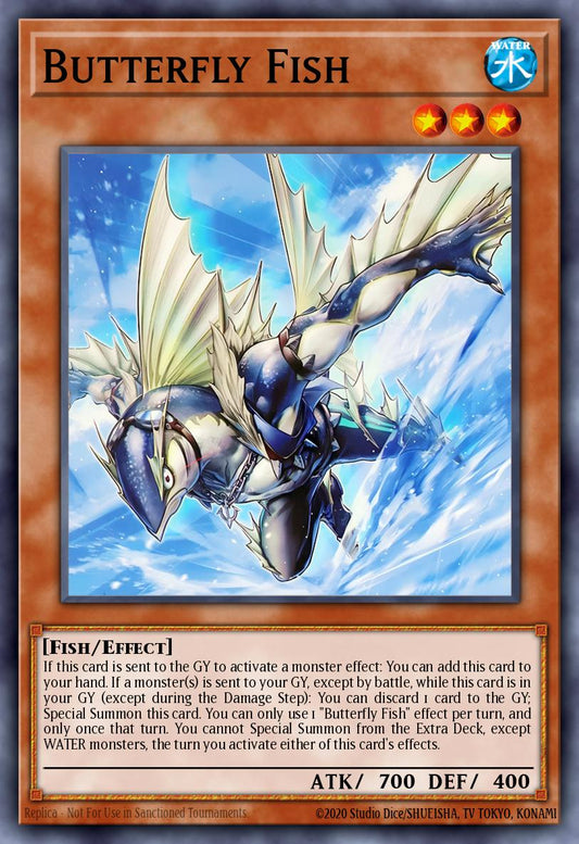 (433) YuGiOh TCG MP25: 2025 Mega-Pack Tin Single: Butterfly Fish  Common