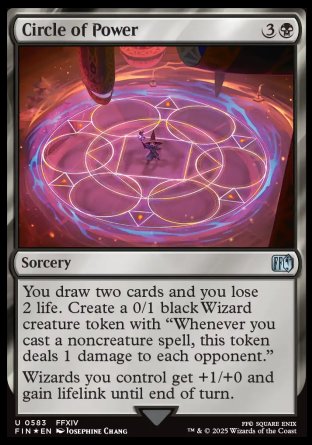 (583) Magic The Gathering Magic: The Gathering - FINAL FANTASY: Extras Single: Circle of Power Holo Uncommon