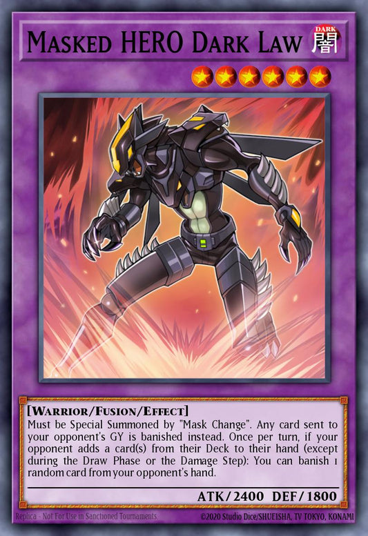 (025) YuGiOh TCG RA01: 25th Anniversary Rarity Collection Single: Masked HERO Dark Law (V.2 - Ultra Rare)  Ultra Rare