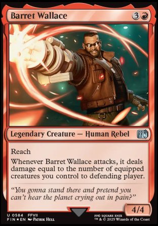 (584) Magic The Gathering Magic: The Gathering - FINAL FANTASY: Extras Single: Barret Wallace (V.2) Holo Uncommon