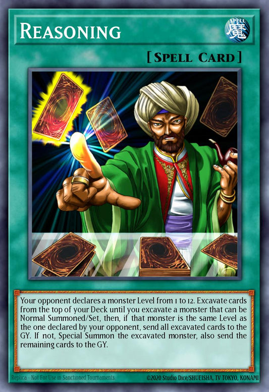 (052) YuGiOh TCG RA01: 25th Anniversary Rarity Collection Single: Reasoning (V.3 - Secret Rare)  Secret Rare