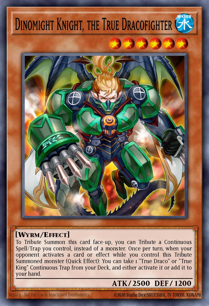 (126) YuGiOh TCG BLMM: Battles of Legend: Monster Mayhem Single: Dinomight Knight, the True Dracofighter Secret Rare