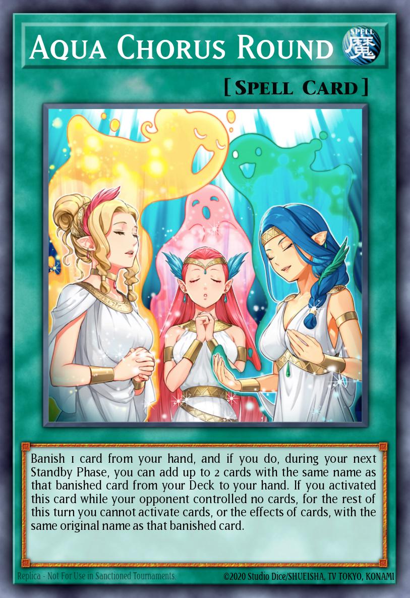 (378) YuGiOh TCG MP24: 25th Anniversary Tin: Dueling Mirrors Single: Aqua Chorus Round Common