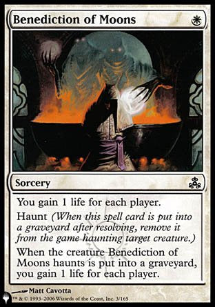 (003) Magic The Gathering The List Single: Benediction of Moons Common