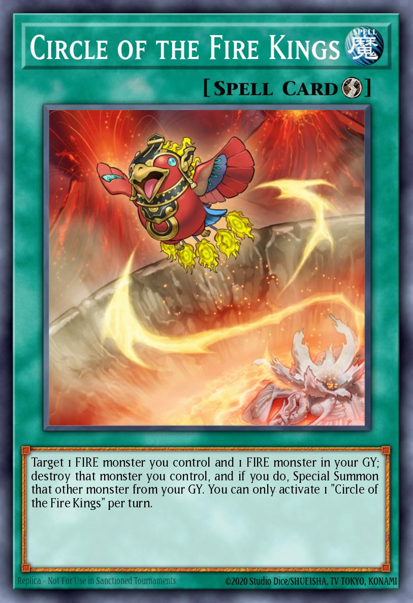 (195) YuGiOh TCG RA04: Quarter Century Stampede Single: Circle of the Fire Kings (V.1 - Platinum Secret Rare) Platinum Secret Rare