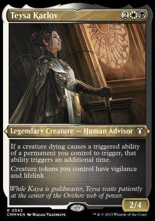 (593) Magic The Gathering Commander Masters: Extras Single: Teysa Karlov (V.1) Holo Rare