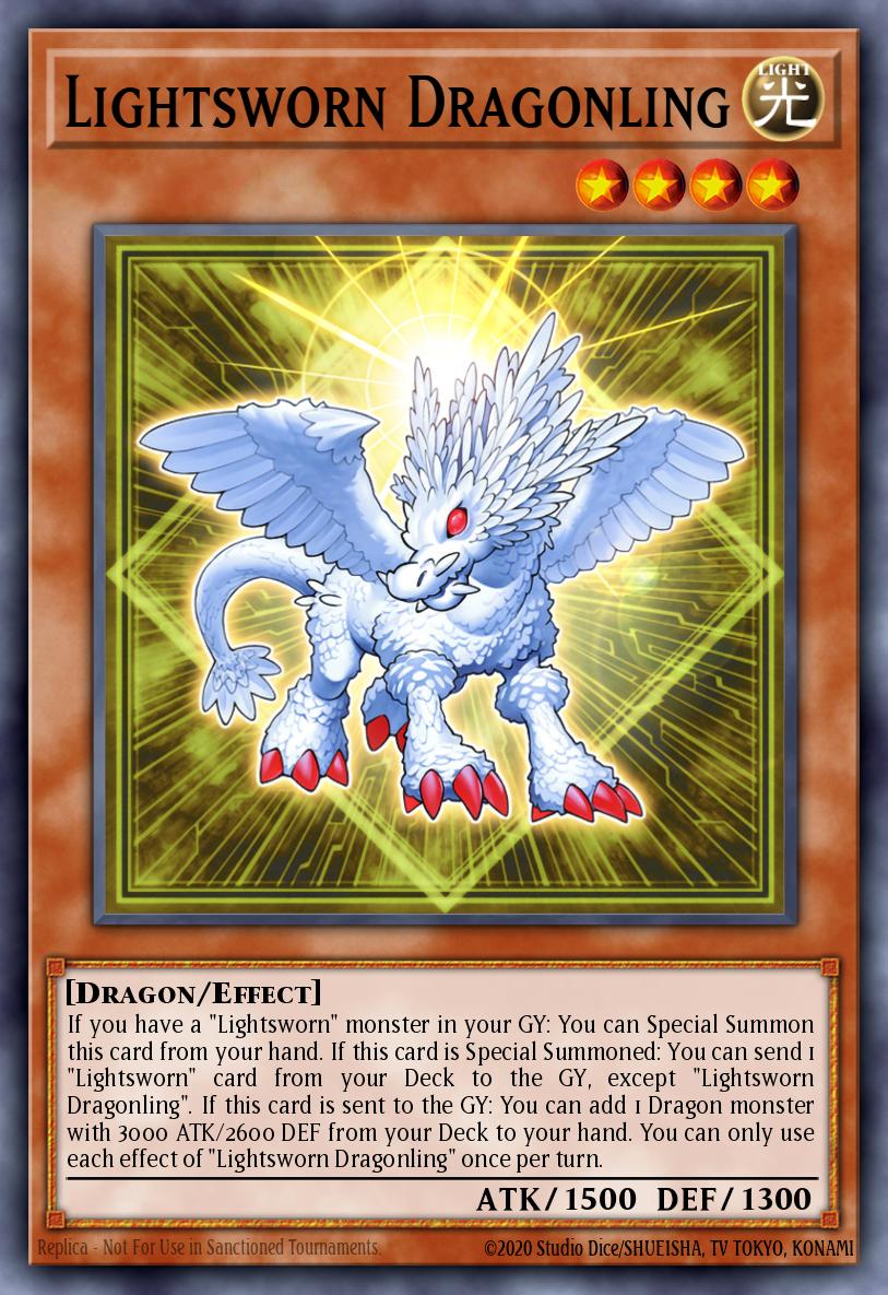 (023) YuGiOh TCG LEDE: Legacy of Destruction Single: Lightsworn Dragonling (V.2 - Quarter Century Secret Rare) Quarter Century Secret Rare