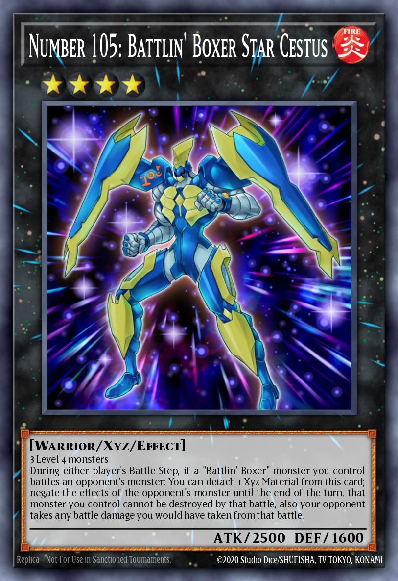 (028) YuGiOh TCG MP14: 2014 Mega-Tins Mega-Pack Single: Number 105: Battlin' Boxer Star Cestus Super Rare