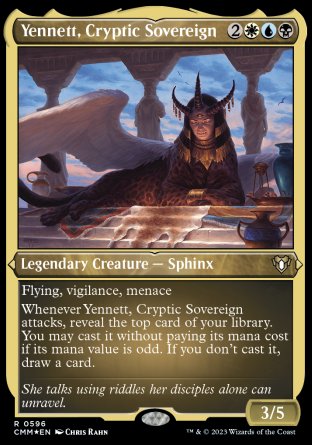 (596) Magic The Gathering Commander Masters: Extras Single: Yennett, Cryptic Sovereign Holo Rare