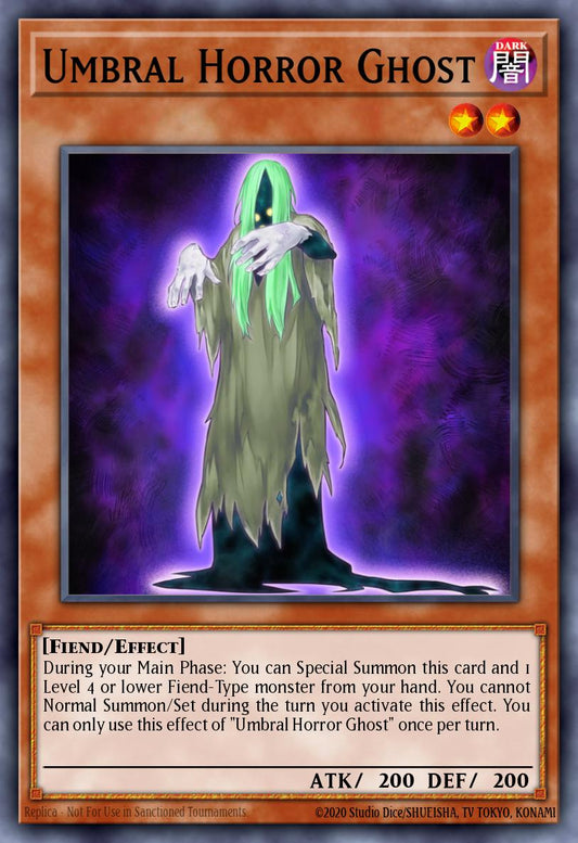 (010) YuGiOh TCG PRIO: Primal Origin Single: Umbral Horror Ghost  Common