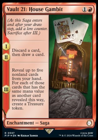 (597) Magic The Gathering Universes Beyond: Fallout: Extras Single: Vault 21: House Gambit Holo Rare