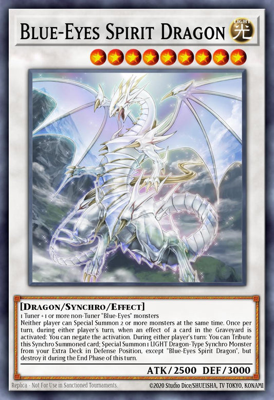 (030) YuGiOh TCG RA02: 25th Anniversary Rarity Collection II Single: Blue-Eyes Spirit Dragon (V.4 - Platinum Secret Rare)  Platinum Secret Rare