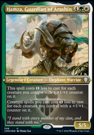 (598/361) Magic The Gathering Commander Legends: Extras Single: Hamza, Guardian of Arashin Holo Uncommon