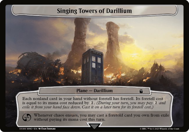 (598) Magic The Gathering Universes Beyond: Doctor Who Single: Singing Towers of Darillium Common