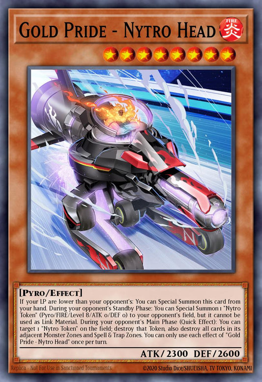 (181) YuGiOh TCG MP24: 25th Anniversary Tin: Dueling Mirrors Single: Gold Pride - Nytro Head  Ultra Rare