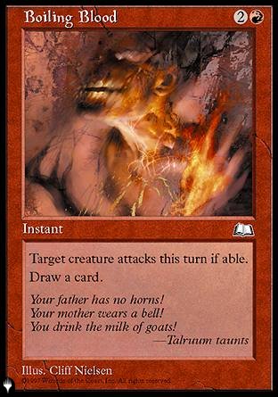(000) Magic The Gathering The List Single: Boiling Blood Common
