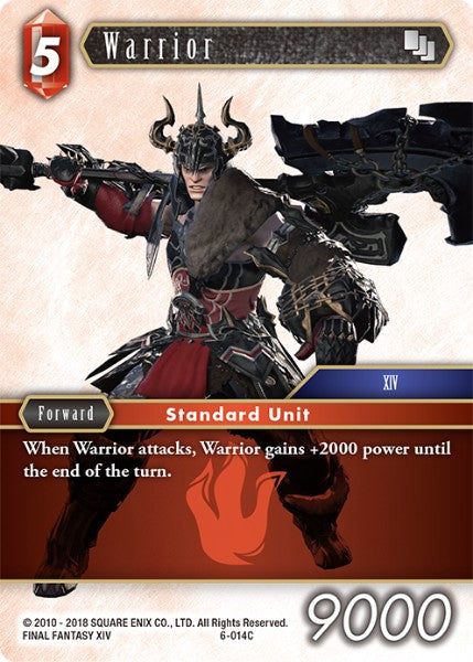 (014) Final Fantasy TCG Opus VI Single: Warrior (6-014) Common