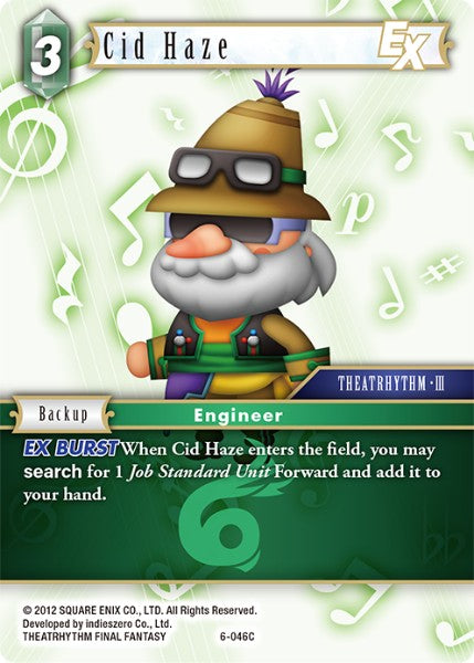 (046) Final Fantasy TCG Opus VI Single: Cid Haze (6-046) Holo Common