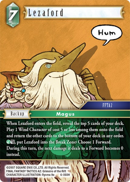 (060) Final Fantasy TCG Opus VI Single: Lezaford (6-060) Hero