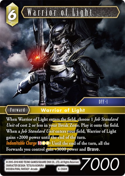 (066) Final Fantasy TCG Opus VI Single: Warrior of Light (6-066) Hero