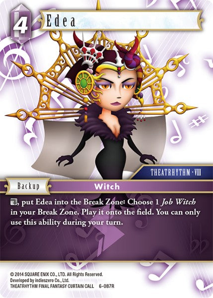 (087) Final Fantasy TCG Opus VI Single: Edea (6-087) Rare