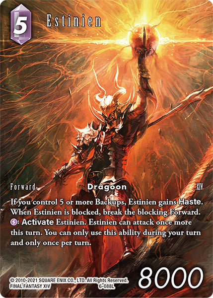 (088) Final Fantasy TCG Opus VI Single: Estinien (6-088) Legend