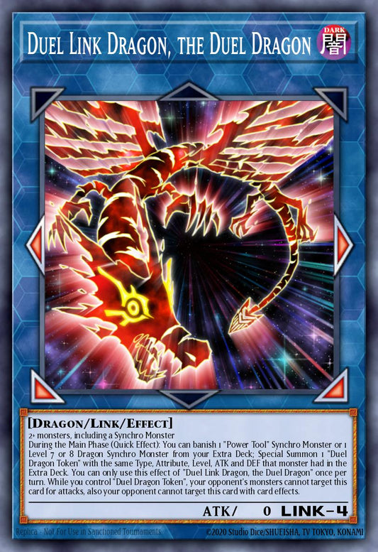 (039) YuGiOh TCG MP25: 2025 Mega-Pack Tin Single: Duel Link Dragon, the Duel Dragon  Starlight Rare