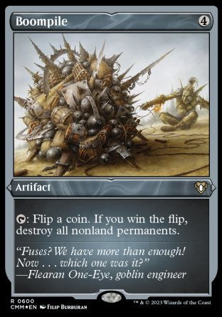 (600) Magic The Gathering Commander Masters: Extras Single: Boompile Holo Rare