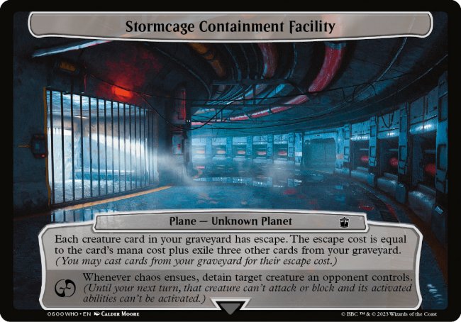 (600) Magic The Gathering Universes Beyond: Doctor Who Single: Stormcage Containment Facility Common