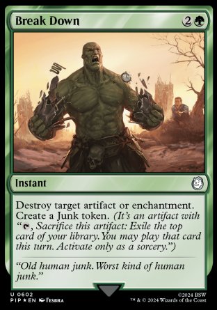 (602) Magic The Gathering Universes Beyond: Fallout: Extras Single: Break Down Uncommon