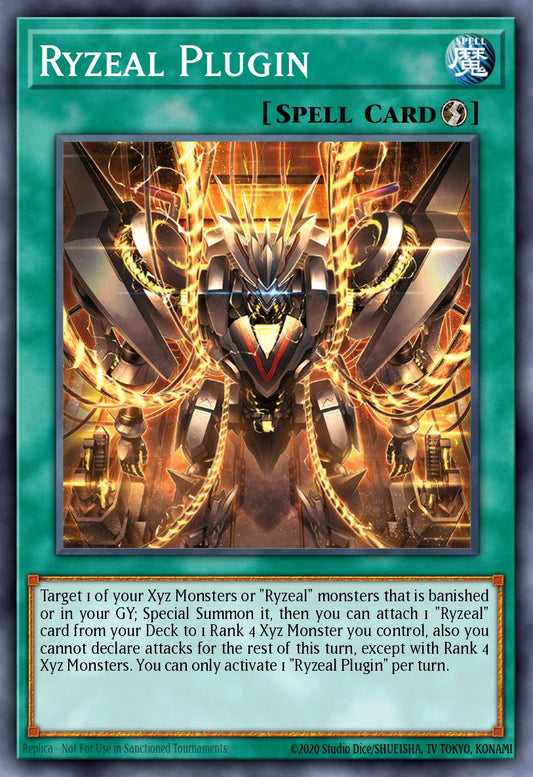 (440) YuGiOh TCG MP25: 2025 Mega-Pack Tin Single: Ryzeal Plugin  Common
