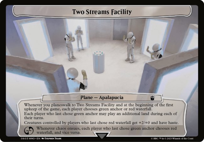(603) Magic The Gathering Universes Beyond: Doctor Who Single: Two Streams Facility Common