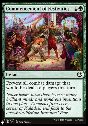 (148) Magic The Gathering The List Single: Commencement of Festivities Common