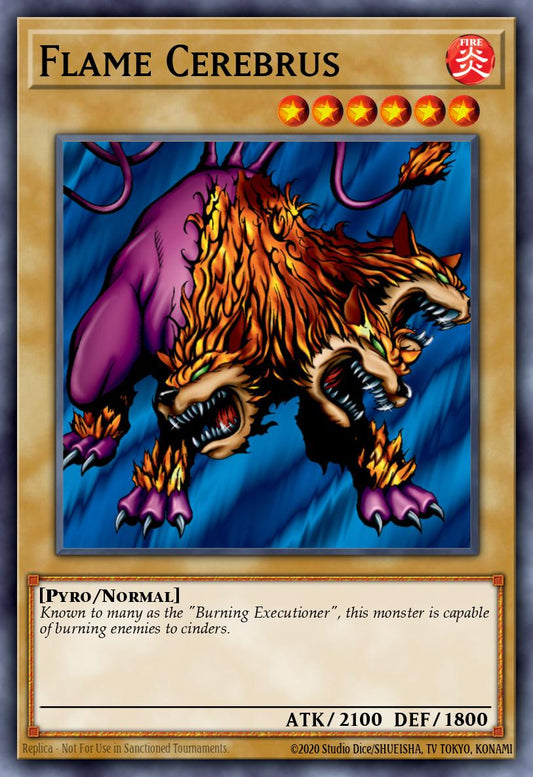 (EN111) YuGiOh TCG MRD: Metal Raiders Single: Flame Cerebrus (V.3 - Common)  Common