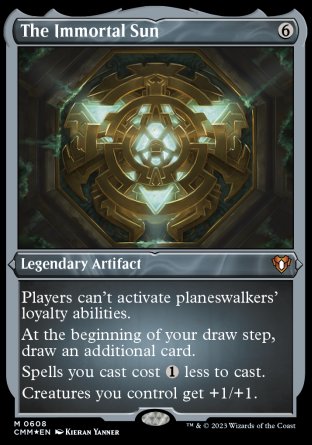 (608) Magic The Gathering Commander Masters: Extras Single: The Immortal Sun Holo Mythic