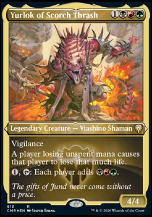 (613/361) Magic The Gathering Commander Legends: Extras Single: Yurlok of Scorch Thrash Holo Rare