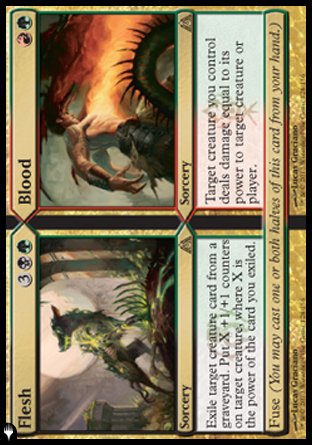 (128) Magic The Gathering The List Single: Flesh // Blood Rare