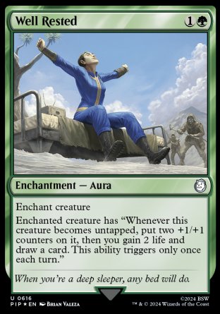 (616) Magic The Gathering Universes Beyond: Fallout: Extras Single: Well Rested Uncommon