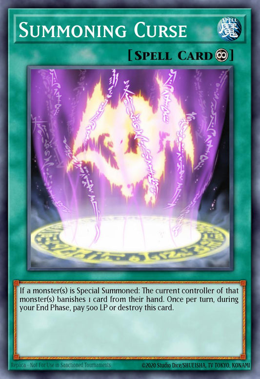 (057) YuGiOh TCG RA03: Quarter Century Bonanza Single: Summoning Curse (V.6 - Collectors Rare)  Collectors Rare