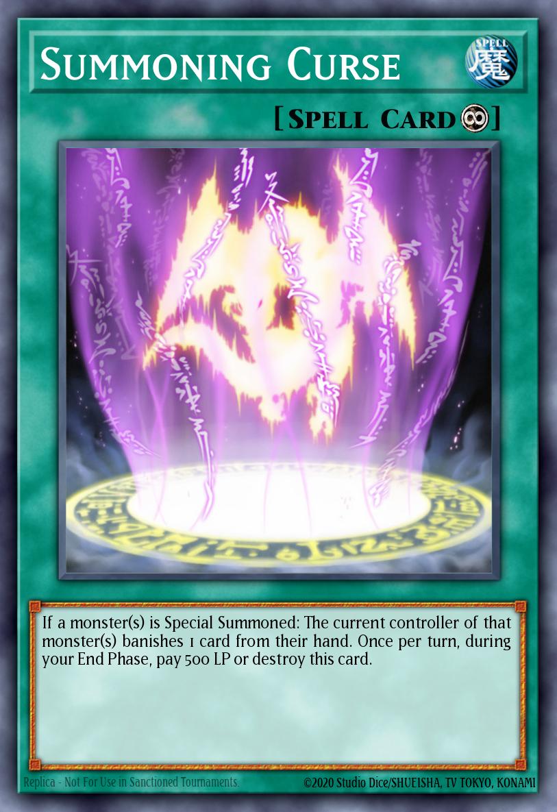 (057) YuGiOh TCG RA03: Quarter Century Bonanza Single: Summoning Curse (V.1 - Super Rare)  Super Rare