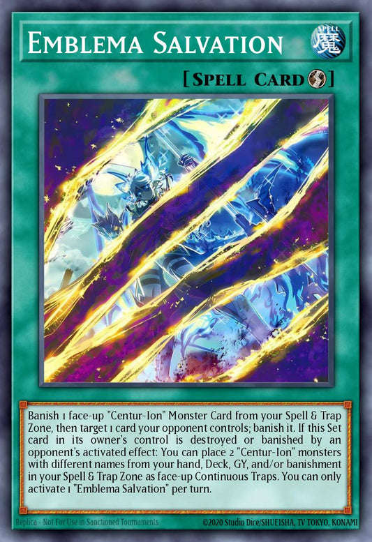 (063) YuGiOh TCG INFO: The Infinite Forbidden Single: Emblema Salvation  Common