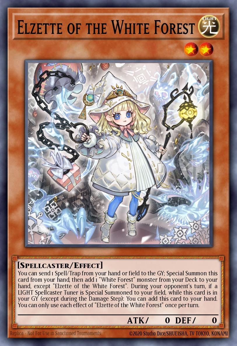 (014) YuGiOh TCG INFO: The Infinite Forbidden Single: Elzette of the White Forest (V.2 - Quarter Century Secret Rare)  Quarter Century Secret Rare