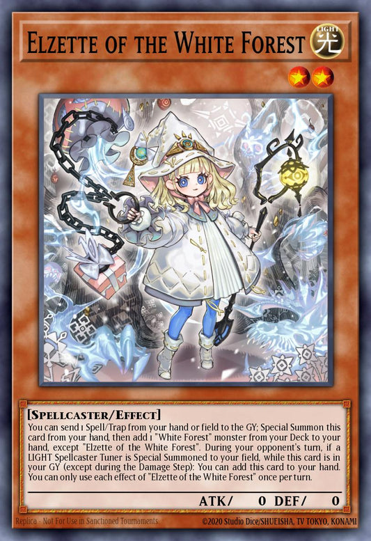 (014) YuGiOh TCG INFO: The Infinite Forbidden Single: Elzette of the White Forest (V.2 - Quarter Century Secret Rare)  Quarter Century Secret Rare