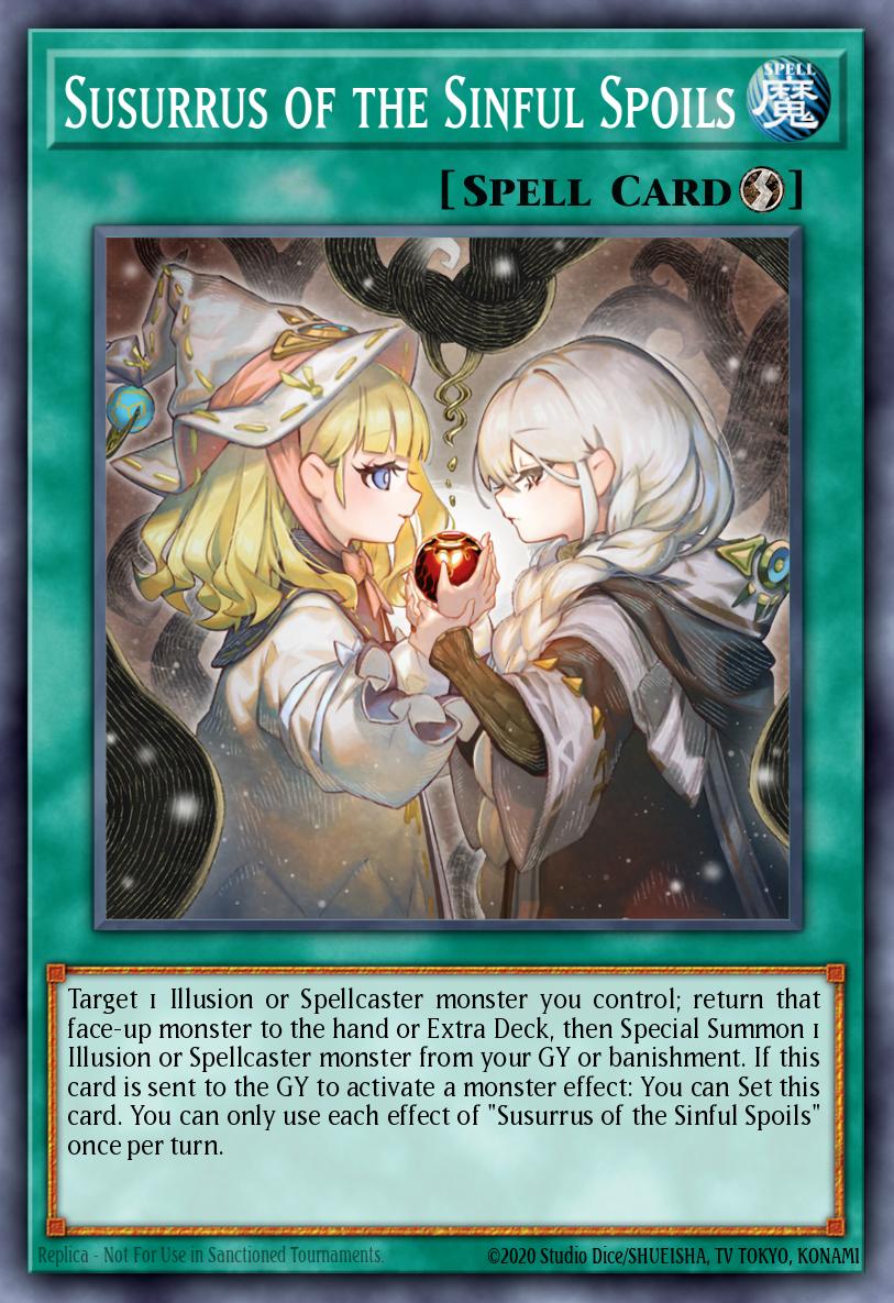 (060) YuGiOh TCG INFO: The Infinite Forbidden Single: Susurrus of the Sinful Spoils  Super Rare