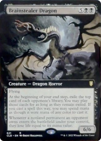(621) Magic The Gathering Commander Legends: Battle for Baldur's Gate: Extras Single: Brainstealer Dragon (V.2) Rare