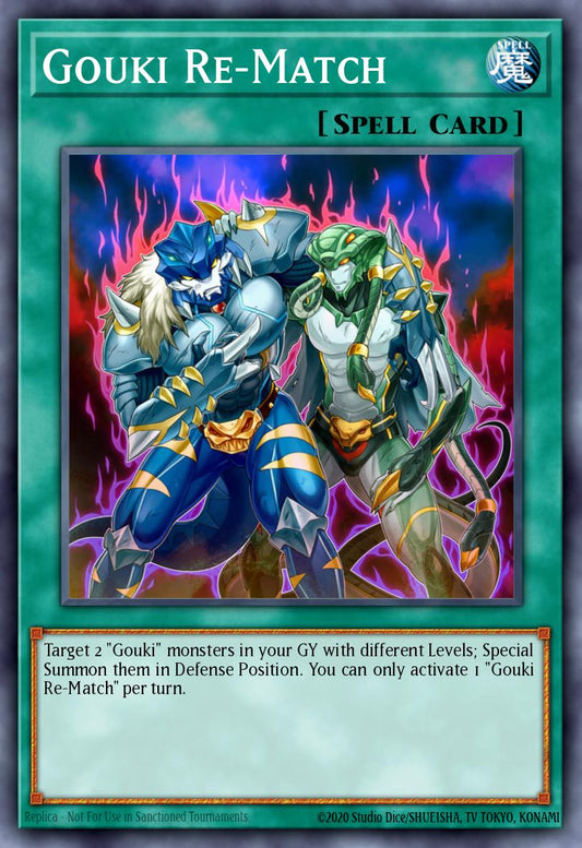 (283) YuGiOh TCG MP25: 2025 Mega-Pack Tin Single: Gouki Re-Match  Ultra Rare